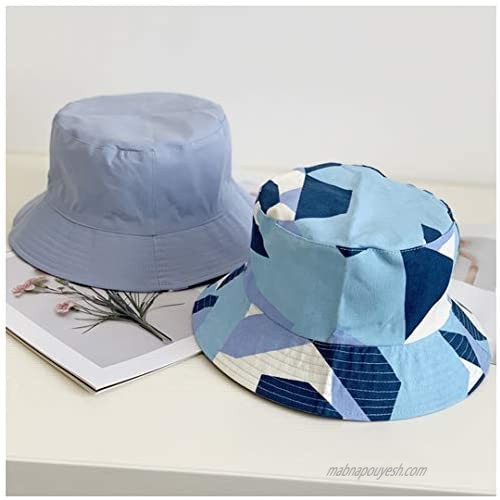 Liliam Unisex Reversible Cotton Bucket Hat Outdoor Fisherman Cap Beach Sun Hat