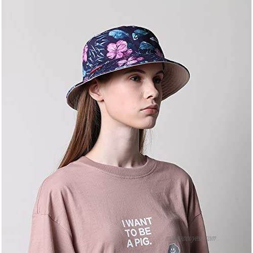 MOSNOW Reversible Bucket Hat Fisherman Caps Sun Hat for Men Women Summer UV Protection Beach Hat for Outdoor