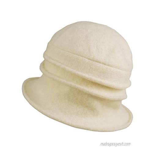 Women Fall Winter Cloche Church Gatsby Vintage 1920s Bowler Bucket Hat
