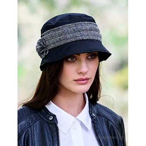 Womens Bucket Hat Waxed Cotton Waterproof Hats for Women Made in Co. Kerry Ireland