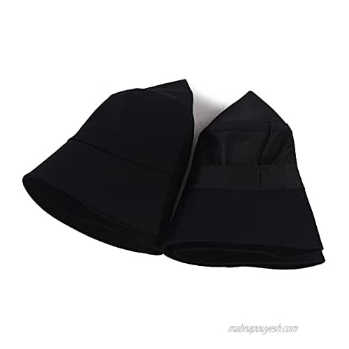 XUYI Cotton Bucket Hats Unisex Tie Dye Hat Outdoor Summer Cap Hiking Beach Sports (Black)