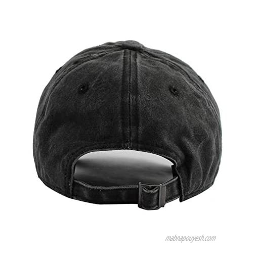 Toronto-Sports Vintage Hat Classic Washed 100% Cotton Black Adjustable Cowboy hat for Men and Women