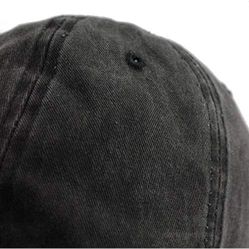 Toronto-Sports Vintage Hat Classic Washed 100% Cotton Black Adjustable Cowboy hat for Men and Women