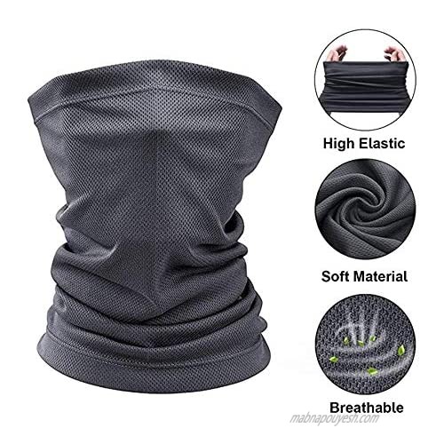 [5 Pack] Neck Gaiter Face Mask Scarf Cooling Sun Protection Gaiters for Men Women