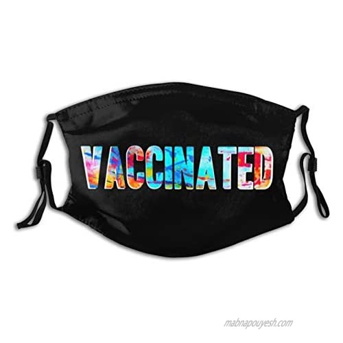 ALLREY Vaccination Face Mask Scarf  Comfortable Breathable Reusable Balaclava with 2 Filters  for Men & Women Adult.