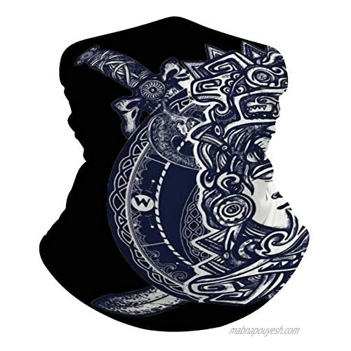Ancient Aztec Totem Mexican God Summer Seamless Neck Gaiter Shield Scarf Tube Headwear Bandana Face Mask UV Protection for Men Women Motorcycle Cycling