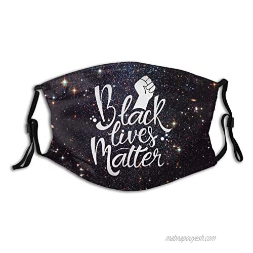BLM Black Lives Matter Mask Reusable & Washable Face Protection Breathable for Men Women Teenage Outdoor