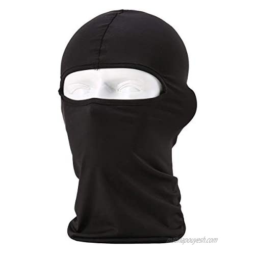 BlueSunshine Balaclava Ultra Thin Lycra Ski Mask – Motorcycle Cycling Hood Hat Full Face Mask for Sun UV Protection