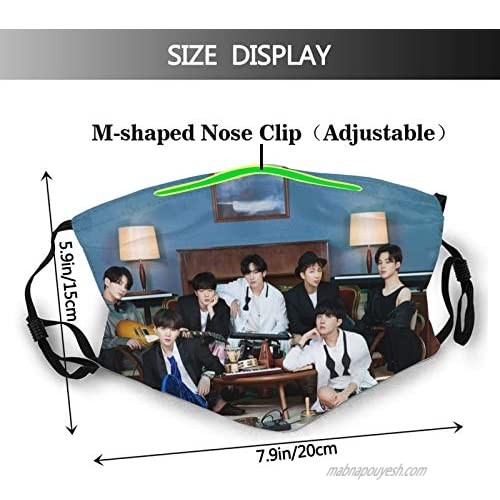 Face Masks for Men Women Skincare Reusable Breathable Anime Artist Cartoon Style Mouth Nose Bridge Cover Fans Gifts
