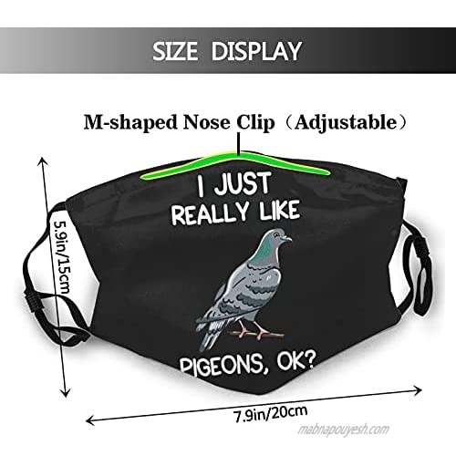 I Just Really Like Squid Face-Mask Reusable Comfortable Breathable Outdoor Dustproof for Men Women