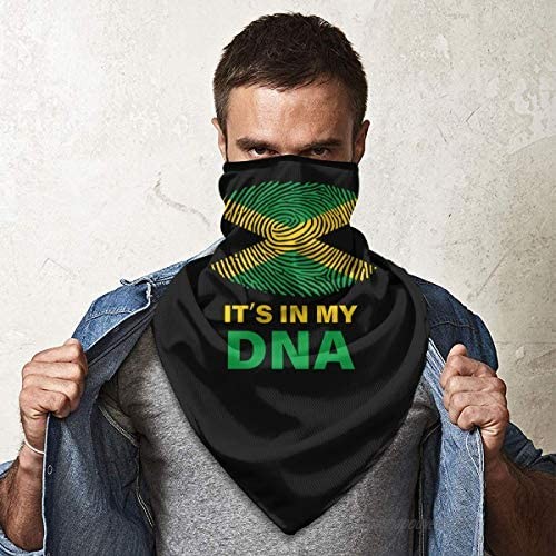 Jamaican It's in My DNA Neck Gaiter Warmer Windproof Face Mask Scarf Outdoor Sports Mask