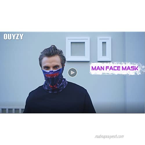 OUYZY Neck Gaiter Face Scarf Cover Mask Sun Bandanas for Fishing Motorcycling