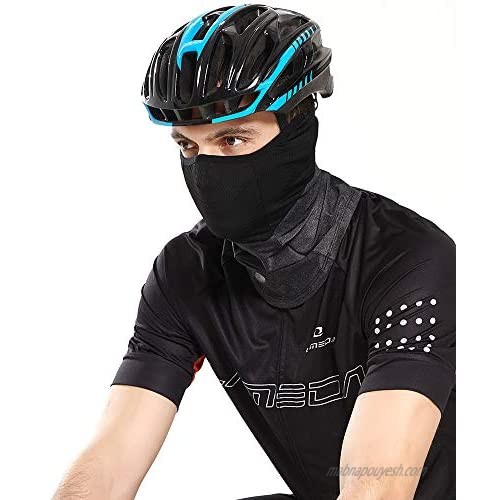 ZltKalze Riding Mask Headwear Cooling Neck Gaiter with Drawstring Head Wrap Balaclava Face Scarf with Arm Sleeve
