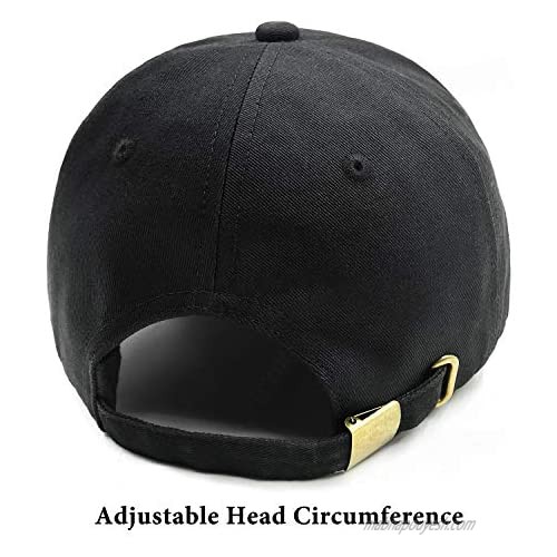 AOHAN Baseball Cap Men Women Low Profile Black Hat Adjustable Cotton Caps for Running Cycling Hiking Golf Drive Unisex