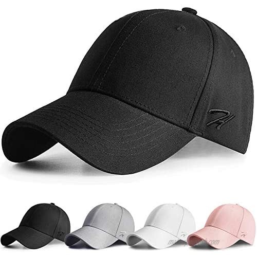 AOHAN Baseball Cap Men Women Low Profile Black Hat Adjustable Cotton Caps for Running Cycling Hiking Golf Drive  Unisex