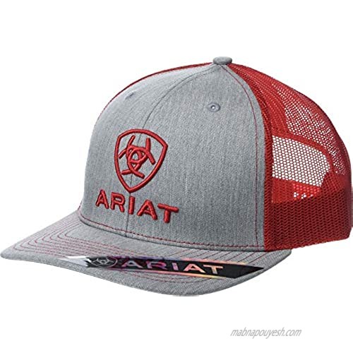 ARIAT Shield Richardson 112 Snapback Cap Red/Grey One Size