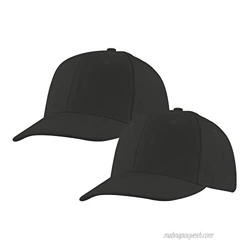Baseball Cap  2 Pack  Adjustable Strap  Classic Acrylic Hats  Outdoors Plain Colors