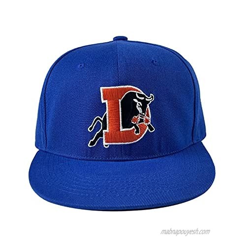 Durham Bull Sport Outdoors Baseball Cap Adjustable Hip Hop Rap Snapback Hat Embroidered