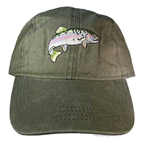 ECO Wear Embroidered Wildlife Rainbow Trout Baseball Cap