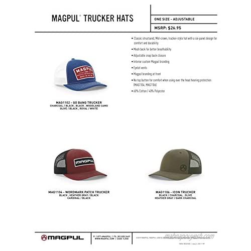 Magpul mens Magpul Trucker Hat Snap Back Baseball Cap