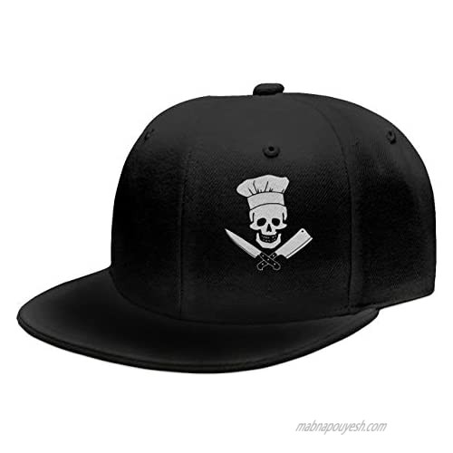 OASCUVER Skull-Chef Cooking Skull Hat Grill Master Unisex Fashion Snapback Hats
