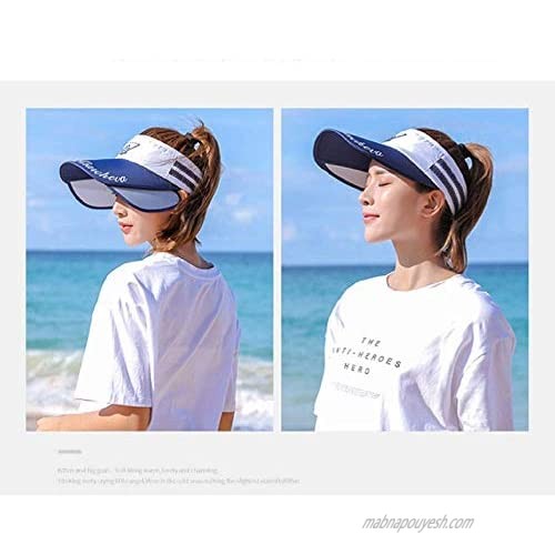 Sun Visor Hat Women Large UV Protective Golf Beach Cap