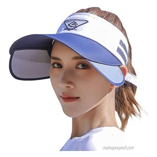 Sun Visor Hat Women Large UV Protective Golf Beach Cap