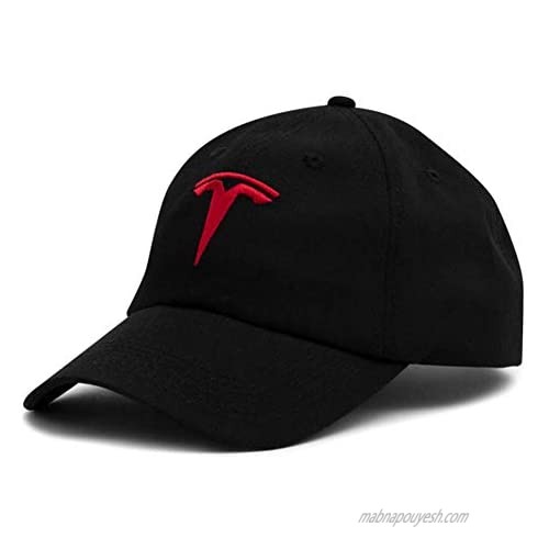Tesla Car Logo Baseball Cap Embroidered Structured Cotton Dad Hat for Men Women