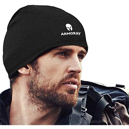 ARMORAY Skull Cap - Running Hat Beanie for Men or Women - Fits Under Helmets Perfect for Cold Weather Waterproof Ski Cap – 5