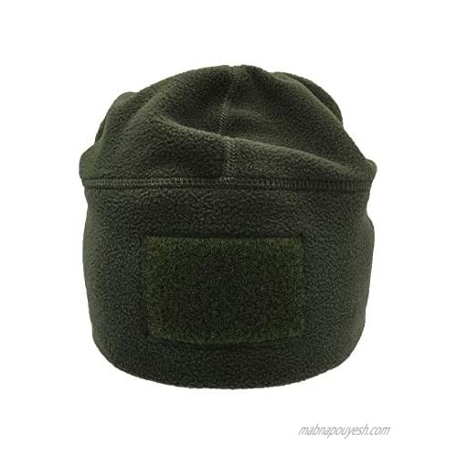 B-Sheep Winter Hat Tactical Beanie Fleece Military Tactical Skull Hook and Loop Fasteners Panel Get 3 Patches 3 Colors.