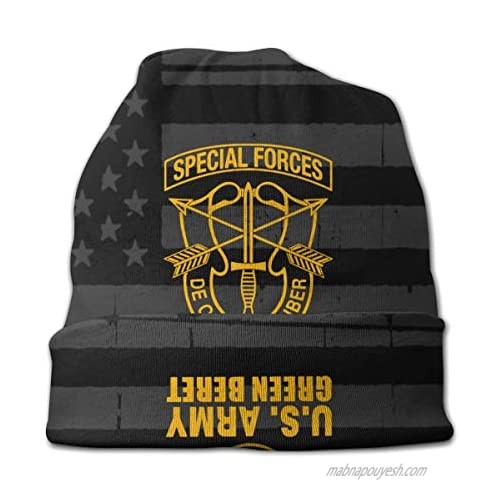 JINGUImao US Army Green Beret Special Forces Unisex Warm Hat Knit Hat Skull Cap Beanies Cap