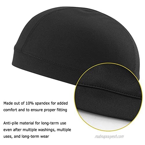Paciffico Skull Cap Breathable Sports Beanie Great Cycling Sweatband for Running Helmet Liner