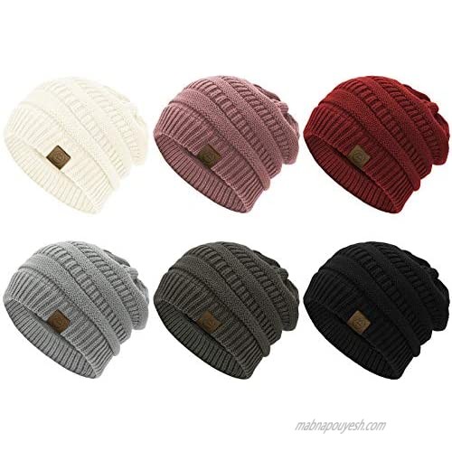 American Trends Beanie for Womens Winter Hat Warm Beanies Slouchy Knit Hat Women Skull Cap Unisex