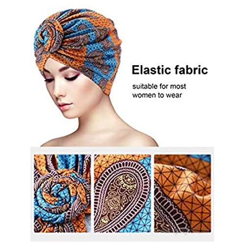ASHILISIA Knotted Cotton Turban Hat Chemo Cap Headbands Muslim Turban for Women Hair Accessories