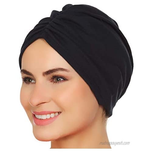 Beemo Womens Cancer Turban Comfortable Head Cover Keeps Head Warm Indoor/Outdoor