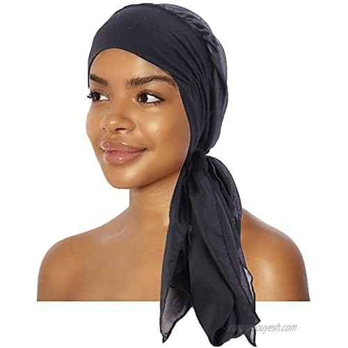 Chemo Headwear Turbans for Women Long Hair Head Scarf Headwraps Cancer Elastic Hats Night Sleep Hat Cap