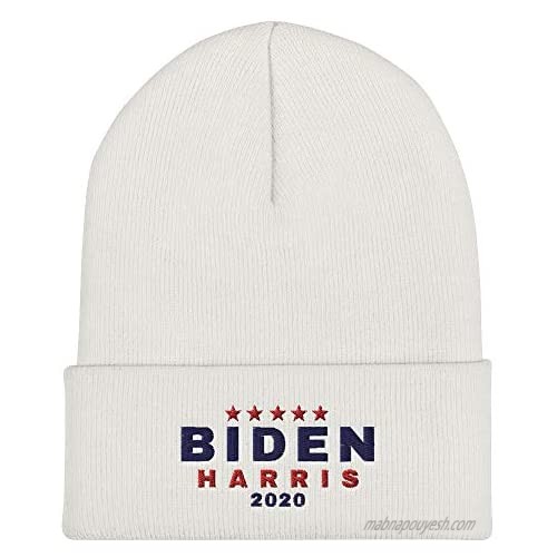 Libertee Shirts Biden Harris 2020 Build Back Stocking Cap Beanie for Biden '20 Supporters White