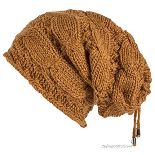 Lilax Cable Knit Slouchy Chunky Oversized Soft Warm Winter Beanie Hat