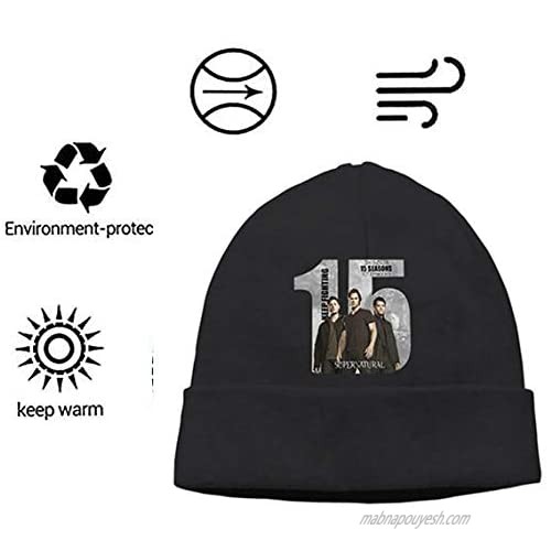 QUEBEAR 15 Years of Supernatural Knitted hat Winter Warm Cover hat for Men and Women