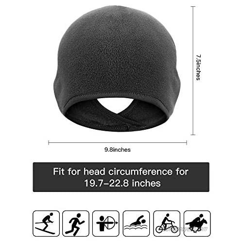 SATINIOR 6 Pieces Women Helmet Liner Winter Skull Cap Beanie Thermal Winter Cap with Ear Covers