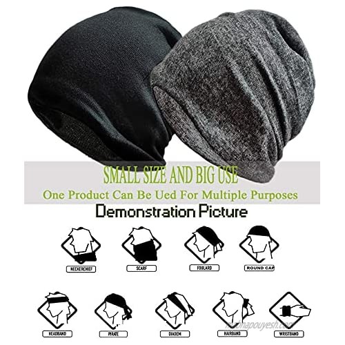 Women's Chemo Headwear Baggy Slouchy Beanie Hat Cap Scarf for Men