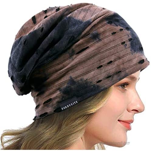 Womens Slouchy Beanie Thin Soft Lined Sleep Cap Lightweight Chemo Slap Summer Hat