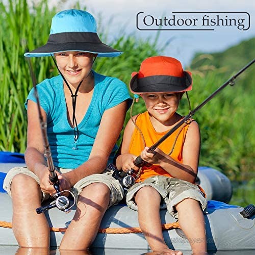 4 Pieces Wide Brim Sun Hat UV Protection Sun Hat Outdoor Foldable Mesh Hat Hiking Beach Fishing Bucket Cap with Storage Bag for Women