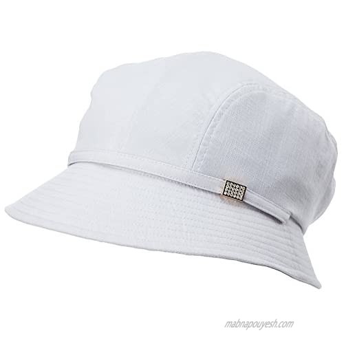 Bucket Boonie Cord Brim Cap Fishing Hiking Sun Hats for Women UPF50+ Packable Gray