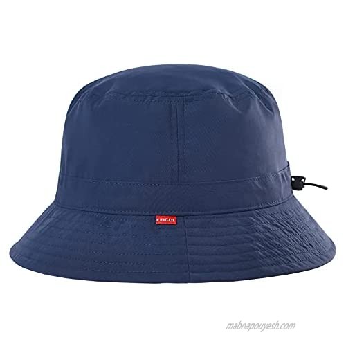 FEICUI Everyday Bucket Sun Hat Unisex Lightweight Outdoor Summer Beach Vacation Getaway Headwear