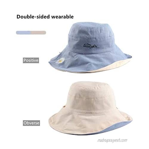 HELTHLYES Women Wide Brim Sun Hat Foldable Beach Hat Fishing Hat UPF 50+