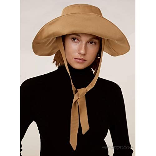 LAPI.ZAPI Wide Brim Bucket Hat for Womens Summer Hat Fashion Accessories Beach Gardening Cap