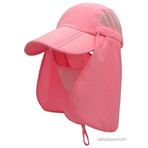 QingFangUPF 50+ Multi-Purpose Sun-Proof Wide-Brimmed Sun hat  360-degree UV Protection
