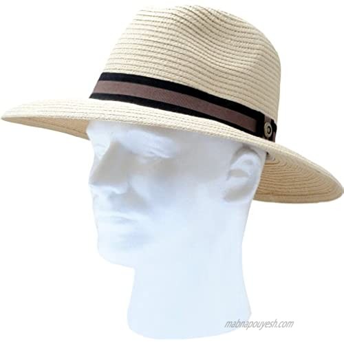 Sloggers 444DH Braided Dolph Hat  Men's Medium- Large  Light Brown