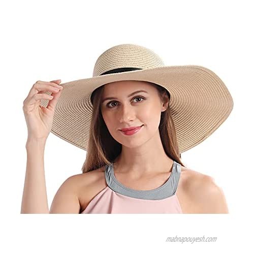 Straw Hat for Women  Summer Sun Hat for Beach  Gardening  Hiking  Packable Sun Hat Women Offers Sun Protection Hat for Summer
